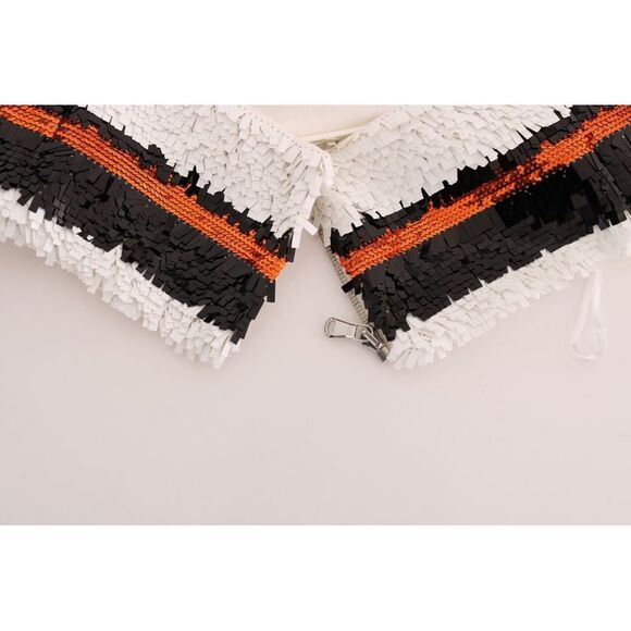 Dolce & Gabbana Sequined Sleeveless Sweetheart Top Women Multicolor Tops & - Picture 6 of 6